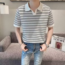 批发盐系男友风夏季薄款纯色简约polo衫男女短袖翻领<b class='q'>T</b><b class='q'>恤</b>上衣<b class='q'>保罗</b>男装