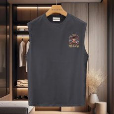 批发魔童哪吒闹海水洗背心男夏季潮牌港风无袖t恤潮流外穿坎肩上衣