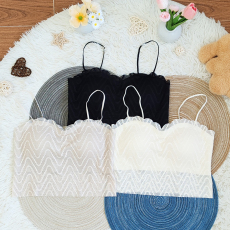 批发蕾丝抹胸性感纯欲背心吊带女装<b class='q'>夏</b>季设计感小众宽松短款打底内衣