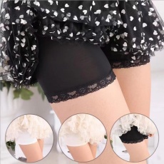 批发安全裤女夏冰丝三分防走光蕾丝短裤可外穿<b class='q'>打底裤</b>不卷边赠品小礼品