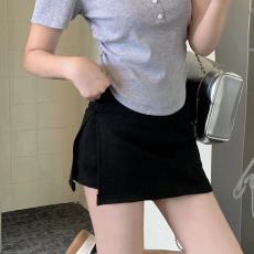 批发<b class='q'>大码</b> 运动短裙女夏季2025新款高腰显瘦瑜伽a字开叉包臀裤裙