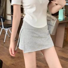 批发实价<b class='q'>大码</b> 运动短裙女夏季2025新款高腰显瘦瑜伽a字开叉包臀裤裙