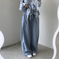 已出货 爱心兜兜减龄松紧腰百搭休闲裤