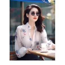 批发新中式<b class='q'>女装</b><b class='q'>中国风</b>蓝色碎花打底衫2026新款小衫独特别致漂亮上衣