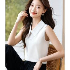 批发实拍2026年夏季新款仿<b class='q'>真丝</b>缎面衬衫<b class='q'>背心</b>洋气百搭大码女上衣