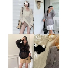 批发夏季连帽镂空针织吊带背心女薄款冰丝网纱防晒罩衫宽松中长款上衣