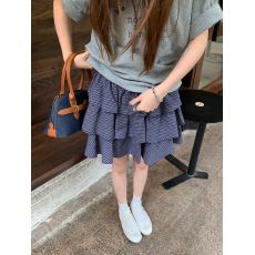 实拍实价2026~小格子蛋糕裙显瘦百搭蓬蓬裙辣妹短裙芭蕾半身裙