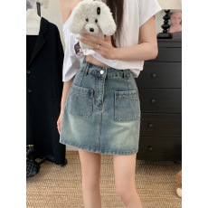 批发实拍2026夏季新款胖mm大码辣妹小个子牛仔半身裙高腰显瘦包臀短裙