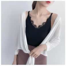 批发吊带背心女外穿上衣2026夏季新款打底衫冰<b class='q'>丝</b>针织衫蕾<b class='q'>丝</b>内搭吊带衫