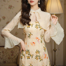 批发已出货<b class='q'>防晒</b>开衫女薄款2026夏季披肩外搭罩衫国风新中式雪纺上衣