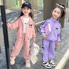 批发<b class='q'>女童</b>韩<b class='q'>版</b>春装长裤套装2025新款洋气小女孩外套运动两件套春秋季潮