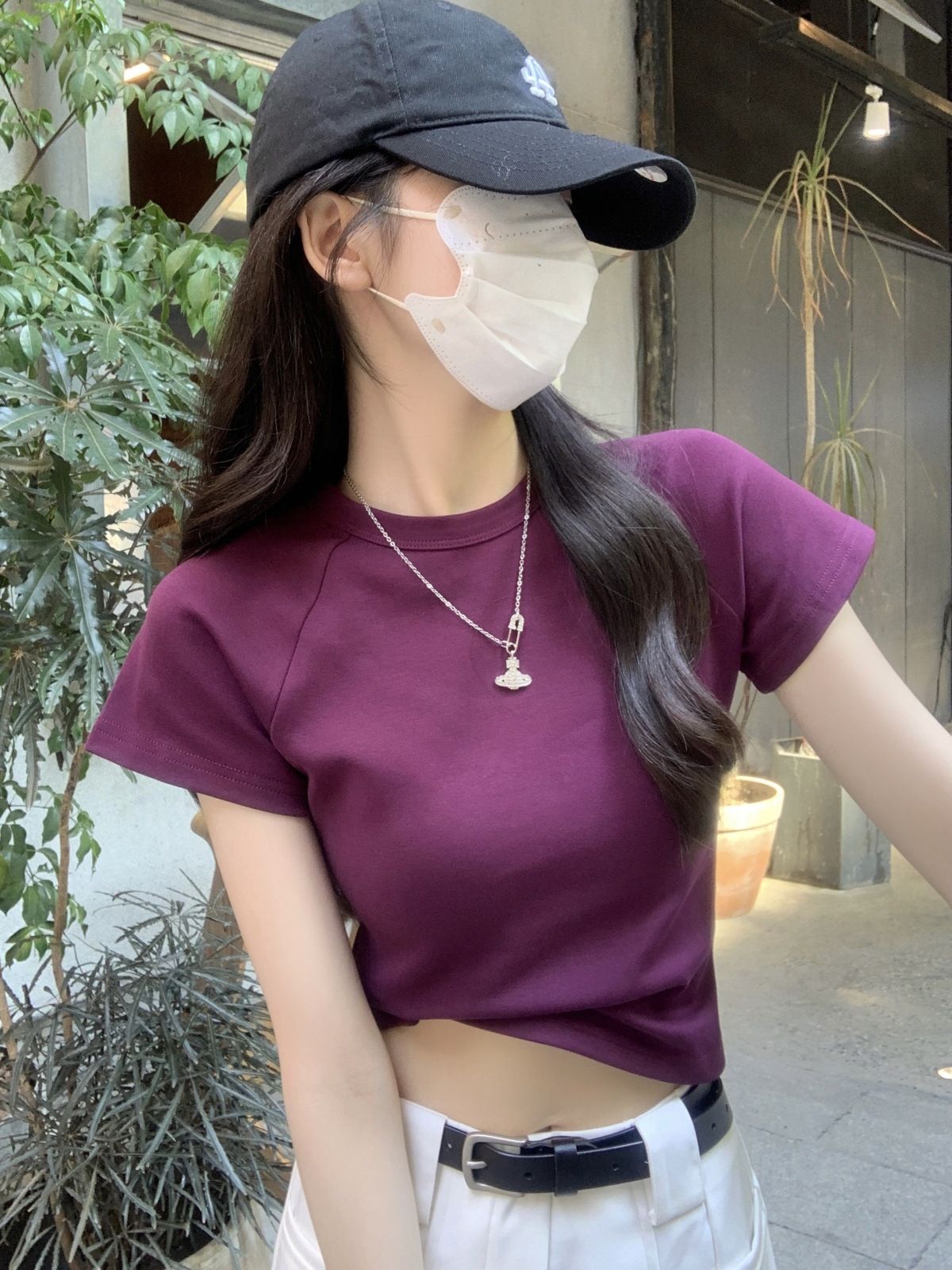 있음 선적 대외 무역 원본 새로운 쇼트 스타일 긍정적 인 어깨 반팔 티셔츠 여성 여름 몸매 가꾸기 맨위