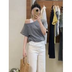批发假两件短袖女<b class='q'>t</b><b class='q'>恤</b>夏季2025年新款小个子减龄百搭独特漂亮的小上衣