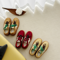 批发DOUDOU德训鞋女红色<b class='q'>休闲</b>运动鞋子软底不累脚上班美式阿甘鞋