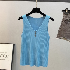 批发天猫抖音质量内搭吊带背心女针织<b class='q'>打底衫</b>外穿韩版宽松显瘦V领百搭