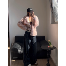 批发实拍  轻奢环保皮草大衣女冬季新款洋气百搭年轻款仿<b class='q'>狐狸毛</b>毛外套