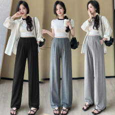 批发实拍2025新款<b class='q'>孕妇裤</b>子春秋莫代尔新款外穿猪鼻扣阔腿裤长裤托腹裤