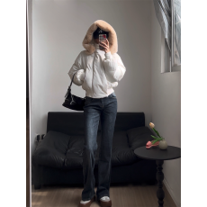 批发实拍  现货SUNONEONE <b class='q'>狐狸毛</b>领短款羽绒服女90白鸭绒连帽加厚外套