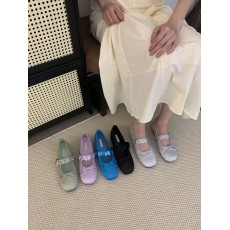 批发晚风鞋子法式蝴蝶结蓝色小单鞋内增高4CM芭蕾舞新软底四季瓢鞋