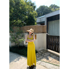 批发实拍 吊带<b class='q'>连衣裙</b>女夏季鱼尾裙显身材收腰包臀长裙