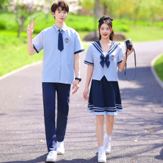 批发中小学生校服海军风班服套装六一<b class='q'>儿童</b>合唱<b class='q'>表演</b>服毕业照