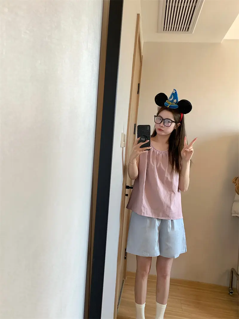 순수면 블라우스 팬츠 홈웨어 세트 상세 이미지 14