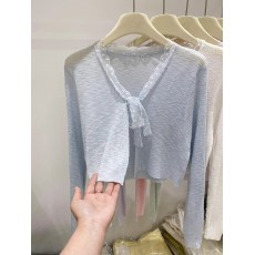 批发针织披肩<b class='q'>开衫</b>女长袖短款时尚百搭休闲针织<b class='q'>开衫</b>