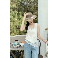 批发欧货蕾丝<b class='q'>双层</b>内搭<b class='q'>背心</b>2025夏季新款微透性感上衣女