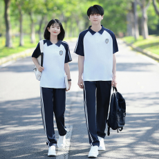 批发大量实拍 情侣装短袖初高中生运动会学院风学生<b class='q'>班</b><b class='q'>服</b><b class='q'>定制</b>套装