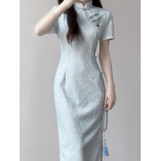 批发全包边旗袍2026新款新中式<b class='q'>连衣裙</b>夏季日常气质<b class='q'>高端</b>女装