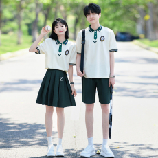 批发大量 实拍情侣装短袖初高中生运动会学院风学生<b class='q'>班</b><b class='q'>服</b><b class='q'>定制</b>套装