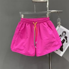 批发<b class='q'>糖果</b><b class='q'>色</b>抽绳阔腿裤女夏季薄款松紧腰显瘦跑步运动A字速干休闲短裤