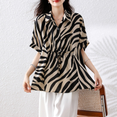 批发大码女装2026夏装新款洋气时尚百搭胖MM气质衬衫宽松遮肚显瘦小衫