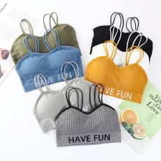 批发内衣<b class='q'>学生</b>高中女无钢圈薄款聚拢美背大胸显小防震跑步背心运动<b class='q'>文胸</b>