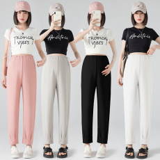 批发实拍<b class='q'>孕妇</b><b class='q'>裤</b>2026新款<b class='q'>夏季</b>薄款侧抽哈伦裤孕后可穿休闲运动束脚裤子