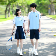 批发大量 情侣装短袖初高中生运动会学院风学生<b class='q'>班</b><b class='q'>服</b><b class='q'>定制</b>套装
