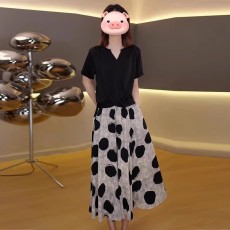 批发2026夏季新款时尚套装女上衣<b class='q'>半身裙</b>两件套温柔气质休闲风ins潮流