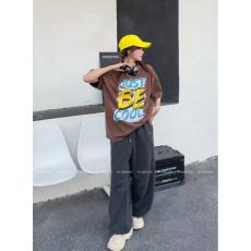批发原版2025春夏新印花个性韩日<b class='q'>欧美</b>街头ins潮牌摇滚暗黑纯棉大码T恤
