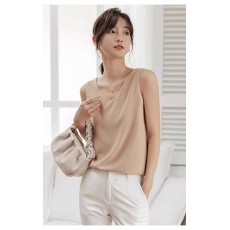 批发大码<b class='q'>双层</b><b class='q'>雪纺</b><b class='q'>吊带</b><b class='q'>背心</b>女夏v领宽松外穿内搭白色打底衫无袖上衣