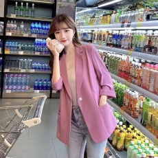 批发新款<b class='q'>雪纺</b><b class='q'>小西装</b>外套女春夏薄款韩版时尚休闲宽松防晒开衫外套