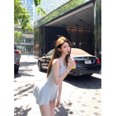 批发Chill巧儿 娇纯韩女韩<b class='q'>系</b>纯欲风显身材亲肤修身收腰毛织鱼尾连衣裙