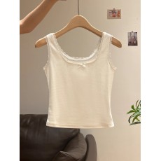 批发百合 已出货 人棉 260克 蝴蝶结<b class='q'>吊带</b><b class='q'>小背心</b>女夏季