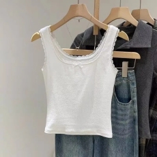 批发百合 已出货 人棉 260克 蝴蝶结<b class='q'>吊带</b><b class='q'>小背心</b>女夏季