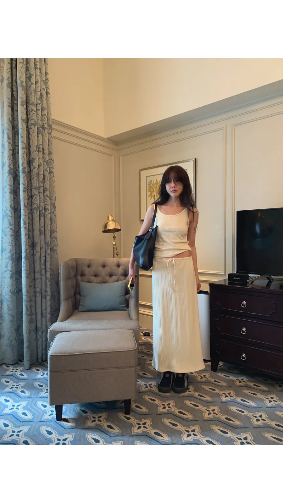 인스 스타일 헤링본 셋업 세트 상세 이미지 22