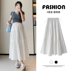 批发实拍孕妇白色蛋糕半身裙夏有内衬显瘦a字中长款春<b class='q'>秋</b>蓬蓬蛋糕裙夏