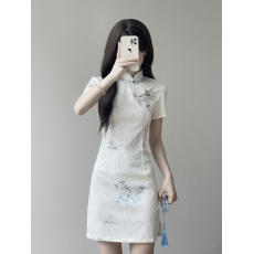 批发旗袍2026年新款改良年轻款国风少女春夏新中式小个子<b class='q'>连衣裙</b>