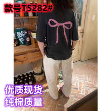 批发<b class='q'>品牌</b>高端女装夏装新款时尚气质优雅简约休闲白色内搭短袖T恤上衣