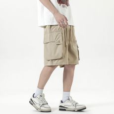 实拍2026夏季新款潮牌工装五分裤男宽松薄款大口袋休闲短裤男