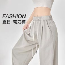 批发降价清货，库存防晒运动裤<b class='q'>女</b>士韩版弯刀裤垂坠感<b class='q'>休闲裤</b>子