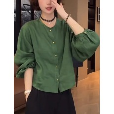 批发2026春季新款极简风时尚小众防晒上衣韩风chic气质休闲长袖衬衫女